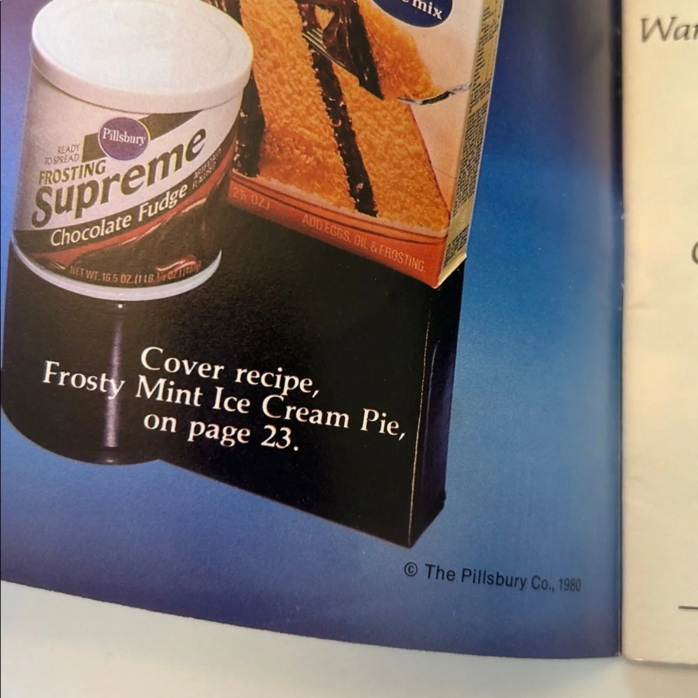 Vintage Pillsbury Sweet Success Cookbook dessert cooking booklet 1980